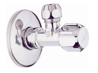 Вентиль, Cisal, Complementi, тип вентиля-запорный, 1/2", угловой, тип установки-настенный, цвет-Chrome арт-ZA00279021 — фото 1, Комплектующие для туалета