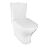 Унитаз-моноблок AZARIO Terni 670x350x760 слив "Торнадо", быстросъемное сиденье микролифт арт-AZ-8618T — фото 1, Напольные унитазы