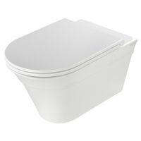 Товар: MONACO Унитаз подвесной, безободковый, белая керамика 32062 - фото 8 MONACO Унитаз подвесной, безободковый, белая керамика 32062 — фото 8, Подвесные унитазы