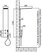 Душевая панель Paffoni Beta ZCOL672CR — фото 1, Душевые панели