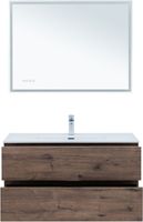 Тумба с раковиной Aquanet Алвита new 100 2 ящ. цв.дуб веллингтон табак арт-00335684 — фото 15, Тумбы с раковиной