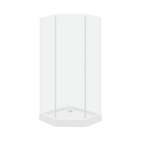 Ограждение VIVA90B N душевое Ceruttispa без поддона (90x90x195) — фото 6, Прямоугольные душевые уголки