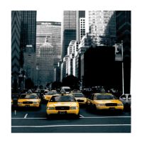 шторка д/в тканевая 180х200см "Жёлтое такси" MZ-123 — фото 1, Шторки на ванну