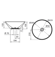 Товар: Раковина Scarabeo CONO накладная без перелива без отверстий цвет белый арт-8010 - фото 4 Раковина Scarabeo CONO накладная без перелива без отверстий цвет белый арт-8010 — фото 4, Раковины накладные