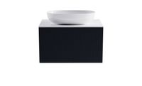 Товар: Тумба М-40 80см 1ящ цв RAL7024 мат./волна, раковина Атрия бел гл., столешница Solid бел гл. 4631177713583 - фото 1 Тумба М-40 80см 1ящ цв RAL7024 мат./волна, раковина Атрия бел гл., столешница Solid бел гл. 4631177713583 — фото 1, Тумбы с раковиной