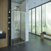 Душевая дверь ALEX BAITLER 7 серия AB71C120 прозрачное стекло — фото 1, Душевые перегородки