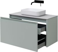 Тумба под раковину Allen Brau Fantasy 100 1.11004.PWM папирус матовый — фото 3, Тумбы под раковину