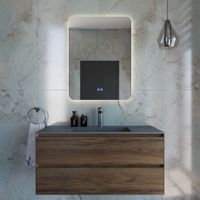 База под раковину Luka 1000 подвесная, 2 выкатных ящика soft-close, C.Oak арт-VMC-2L100CO — фото 9, Тумбы под раковину