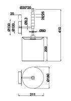 Настенный светильник (бра) Maytoni MOD066WL-01CH — фото 2, Бра
