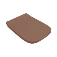 Сиденье с крышкой Artceram A16 с плавным опусканием цвет Brown tortora/хром арт-ASA001 40 71 — фото 2, Сиденья для унитаза
