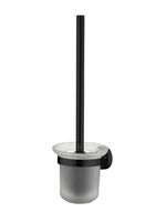 Ерш, черный матовый, матовое стекло, сплав металлов, Sena, IDDIS, арт-SENSBG0i47 — фото 1, Ершики для унитаза