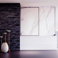 Товар: Шторка на ванну Veconi Palau PL-85GR, 800x1500, брашированный графит, стекло прозрачное PL85GR-80-01-C8 - фото 2 Шторка на ванну Veconi Palau PL-85GR, 800x1500, брашированный графит, стекло прозрачное PL85GR-80-01-C8 — фото 2, Шторки на ванну