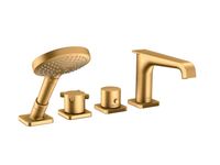 Смеситель для ванны и душа, Hansgrohe, Axor Citterio E, цвет-шлифованное золото арт-36411250 — фото 1, Смеситель для ванны