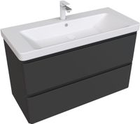 Товар: Тумба с раковиной Aquanet Эмбер 105 2 ящ. цв.черный матовый (раковина Luxury) 00332491 - фото 5 Тумба с раковиной Aquanet Эмбер 105 2 ящ. цв.черный матовый (раковина Luxury) 00332491 — фото 5, Тумбы с раковиной