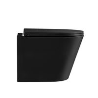 Товар: Унитаз подвесной Grossman (515х355х365) безободковый,черный матовый с тонкой крышкой,микролифт,смыв торнадо,1 место арт-GR-4478BMSQ - фото 2 Унитаз подвесной Grossman (515х355х365) безободковый,черный матовый с тонкой крышкой,микролифт,смыв торнадо,1 место арт-GR-4478BMSQ — фото 2, Подвесные унитазы