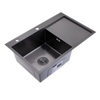 Кухонная мойка Splenka S705.7850.09, графит — фото 1, Кухонные мойки