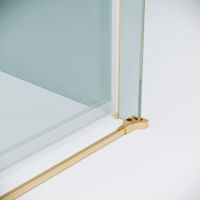 Душевое ограждение Grossman Classic 100.K33.04.160.32.00-200.K33.04.90.32.00 (160х90х195) раздвижная,золото сатин,стекло прозрачное,2 места арт-120.K33.04.1690.32.00 — фото 5, Прямоугольные душевые уголки