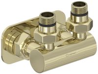 Модуль Модуль Сунержа 2х1/2" угловой EU50 Шампань арт-020-1536-1234 — фото 3, Комплектующие для полотенцесушителей