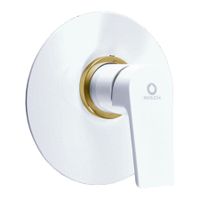 Смеситель Colorado для душа скрытый монтаж, цвет белый глянцевый/золото, CO183LBZ — фото 1, Смеситель для душа