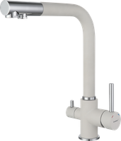 GF Смеситель для кухни, Г-обр. D-35мм с краном питьевой воды (иней) арт-3611 иней — фото 1, Смесители для кухни