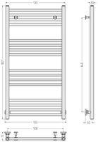 Полотенцесушитель водяной Сунержа Модус 1000х500 Матовый белый арт-30-0250-1050 — фото 3, Водяные полотенцесушители
