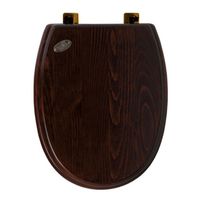 Сиденье с крышкой SIMAS ARCADE цвет орех бронза AR005BR — фото 1, Сиденья для унитаза