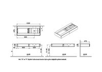 65684 Origin Тумба 120 см с выдвижным ящиком правый дуб (без раковины без столешницы) VITRA — фото 1, Тумбы под раковину