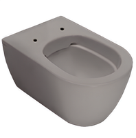 Унитаз HATRIA Fusion A0Y1CC07 подвесной безободковый цвет cemento — фото 1, Подвесные унитазы