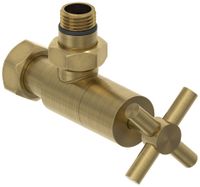 Вентиль Вентиль Сунержа угловой крест (G 1/2" НР х G 3/4" НГ) Состаренная латунь арт-051-1408-1234 — фото 3, Комплектующие для полотенцесушителей