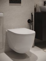 Agger Унитаз подвесной безободковый TORNADO, сиденье с микролифтом арт-AT12150 — фото 2, Подвесные унитазы