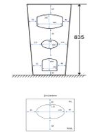 Раковина SANDRA напольная Ceruttispa 440х380х835 арт-CT7828 — фото 4, Раковины напольные