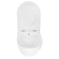 Унитаз подвесной Azario Grado 365х495х365 безободковый, с функцией биде, с быстросъемным сиденьем микролифт арт-AZ-046E-NR — фото 4, Подвесные унитазы