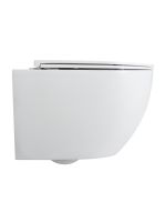 Agger Унитаз подвесной безободковый белый с инсталляцией, микролифт, кнопка смыва белая арт-ATI07150+APB288 — фото 6, Комплекты унитаз + инсталляция