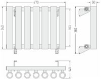 Товар: Отопительный радиатор Сунержа Кумир-0 300х470 7 секций Матовое золото арт-032-0340-3007 - фото 4 Отопительный радиатор Сунержа Кумир-0 300х470 7 секций Матовое золото арт-032-0340-3007 — фото 4, Радиаторы отопления
