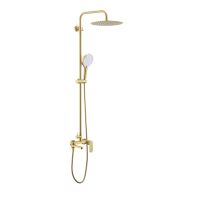 Душевая система Raglo , сатин золотой арт-R10.24.03 — фото 1, Душевые стойки