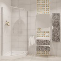 Товар: Душевое ограждение Niagara Nova NG-6605-08 (90х90х195) трапеция,хром,дверь распашная,стекло прозрачное,1 место арт-66050811 - фото 2 Душевое ограждение Niagara Nova NG-6605-08 (90х90х195) трапеция,хром,дверь распашная,стекло прозрачное,1 место арт-66050811 — фото 2, Душевые уголки трапеция