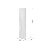 Пенал подвесной IDDIS Bild 30 см белый арт-BIL30W0i97 — фото 1, Пеналы для ванной комнаты