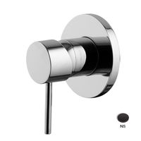 Смеситель для душа, Fima Carlo Frattini, Spillo Up, тип открывания воды-однорычажный, тип регулирования воды-керамический картридж, монтаж-настенный встраиваемый, отверстия для монтажа-1, внутренняя часть-необходимо заказать, цвет-черный матовый арт-F3033/1NS — фото 1, Смеситель для душа