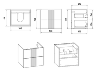 Тумба под раковину арт-VEG-09060-0102Я — фото 5, Тумбы под раковину