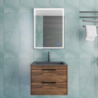 База под раковину Chiara 2D 600 подвесная, 2 выкатных ящика soft-close, C.Oak арт-VMC-2C2600CO — фото 5, Тумбы под раковину