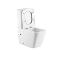 Унитаз ABBER Rechteck AC1210T компакт белый, безободковый, смыв торнадо — фото 12, Напольные унитазы