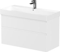 Тумба под раковину Allen Brau Infinity 100 белый матовый арт-1.210027.WM — фото 9, Тумбы под раковину