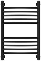 Полотенцесушитель водяной Сунержа Богема+ выгнутая 600х400 Матовый чёрный арт-31-0221-6040 — фото 1, Водяные полотенцесушители