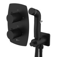 URSUS Смеситель термостатический с гигиеническим душем, встраиваемый, LM, арт-LM7240BL — фото 1, Гигиенические души