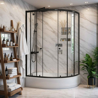 Ограждение VIVA90B N душевое Ceruttispa без поддона (90x90x195) — фото 228, Прямоугольные душевые уголки