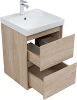 Товар: Тумба с раковиной Aquanet Милан 50 цв. дуб светлый 00340166 - фото 14 Тумба с раковиной Aquanet Милан 50 цв. дуб светлый 00340166 — фото 14, Тумбы с раковиной