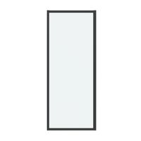 Боковая стенка Grossman Cosmo (100х195) черный матовый,стекло прозрачное, 1 место арт-200.K33.02.100.21.00 — фото 1, Боковые стенки