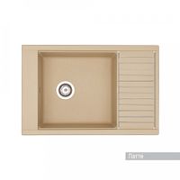 Мойка для кухни Делия 78 787x516x218 мм, прямоуг. с крылом, латте 1A715132DE260 — фото 2, Кухонные мойки