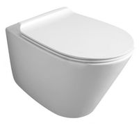 Унитаз SIMAS GAMBASSI подвесной безободковый цвет белый GA18/F85 — фото 1, Подвесные унитазы