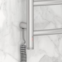 Полотенцесушитель электрический Сунержа Галант 4.0 500х500 МЭМ левый Сатин арт-071-0830-5050 — фото 2, Электрические полотенцесушители